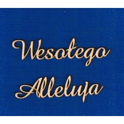 Wesołego Alleluja  - napis wysokość 2cm